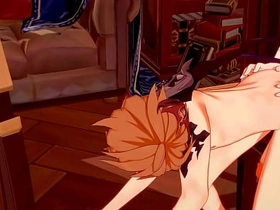 Genshin Impact Yaoi - Zhongli x Tartaglia Blowjob and fucked - Sissy crossdress Japanese Asian Manga Anime Game Porn Gay chinese breed white gay porn