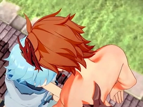 Genshin Impact Yaoi - Tartaglia x Chongyun blowjob and anal with creampie - Sissy crossdress Japanese Asian Manga Anime Game Porn Gay pinoy massage gay porn
