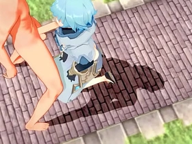 Genshin Impact Yaoi - Tartaglia x Chongyun HardSex - Sissy crossdress Japanese Asian Manga Anime Game Porn Gay gay porn anime chinese