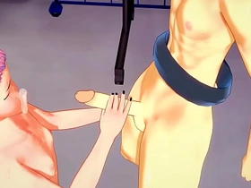 Jujutsu Kaisen Yaoi - Yuji Itadori Handjob and fucked by Sakuna - Sissy crossdress Japanese Asian Manga Anime Game Porn Gay hairy chinese cock gay porn