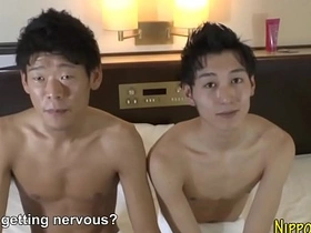 Japanese twinks cumming after anal japanese gay porn teacher