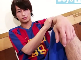期待の新星スリ筋のサッカー青年がホテルでエロオナ！japanese gay porn chinese porn videos gay