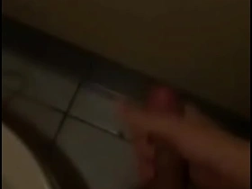 Japanese gay cumshot in public toilet asian gay porn jerk off