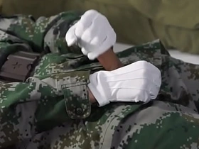 Chinese soldier handjob gay twink porn asian