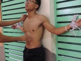 Asian boy gutpunch chinese son gay porn