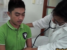 Gay doctor seduces nympho Asian patient in medical room gay porn hd asian