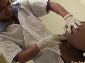 Asian pissing twink barebacked by doctor after anal exam muscle gay porn korean