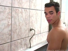 Latino Threesome Public Toilet Sex gay japan hunk porn