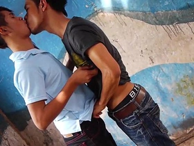 Asian Twinks Benz and Oilver Barebacking porn chinese gay gif