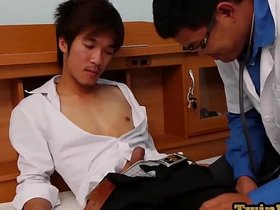 Tiny Asian twink anallydrilled by doctor after rimming samuel chinese gay porn