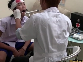 Asian twink fucked in ass and seduced by doctor in office gay chinese guys kissing porn