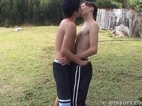 Young Latinos Mario and Leonardo Fuck Outdoors pinoy gay porn with story