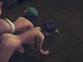 Genshin Impact Yaoi - 2 Venti Dildo and threesome - Sissy crossdress Japanese Asian Manga Anime Game Porn Gay gay chinese porn king