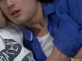 Asian hunk gets blowjob japanese dad and son gay porn